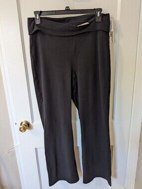 NWT Old Navy Sport XL High Rise Black Boot Cut Cotton Athletic Pants